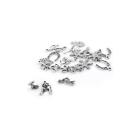 Mixed Charms 29mm x 22mm - 16.5mm x 14mm Charms Pen Tibetan Silver Pack of 30