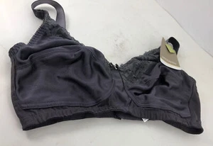 AMOENA Nancy 44024 Grey Lace Wire Free Mastectomy Full Coverage Bra US 36D NWT - Picture 1 of 17
