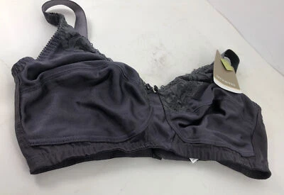 AMOENA Nancy 44024 灰色花边无钢丝乳房切除术全覆盖文胸 US 36D 全新带标签 — 第 1/4 张图片