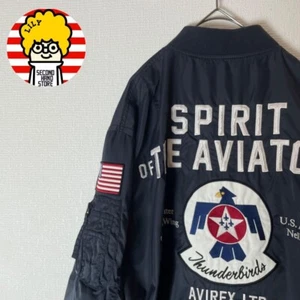 AVIREX Type MA-1 flight jacket Navy Size 2XL free shippping from JP - Picture 1 of 10