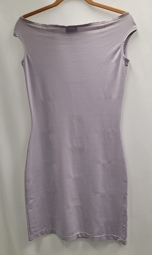 Abito VERSACE SPORT senza maniche viola abito da serbatoio a spalla donna taglia 42