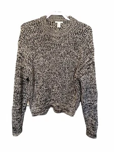 Suéter de punto grueso blanco y negro H&M talla M - Imagen 1 de 3
