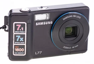 Samsung Digimax L77 / 7,1MP / 38-266mm F3,5-5,3 / 7x Zoom  /Bildstabi / ( 1091 ) - Bild 1 von 7