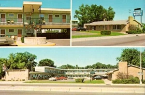 Midway Motel St Paul Multiview Entrance Fountain Minnesota Postcard - Picture 1 of 2