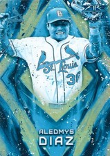 2017 Topps Fire Blue Chip #8 Aledmys Diaz card, Houston Astros