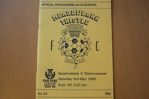 MEADOWBANK THISTLE V STENHOUSEMUIR 3/5/86 - Picture 1 of 1