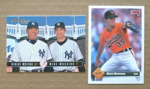 (2) Donruss Mike Mussina Lot x2: 1993 #427 + 2003 Studio Hideki Matsui RC #200 - Picture 1 of 1