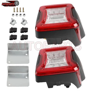 Red+White LED Rear Brake Turn Signal Lamp For 18-22 Jeep Wrangler Unlimited  - Imagen 1 de 14