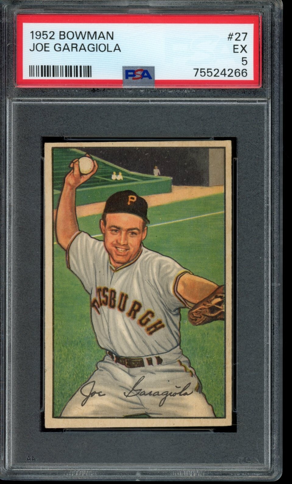 1952 Bowman #27 Joe Garagiola - PSA 5