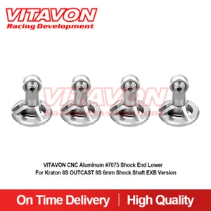 Vitavon CNC Alu7075 Shock End Lower For Kraton 8S OUTCAST 8S 6mm Shock Shaft EXB - Picture 1 of 10