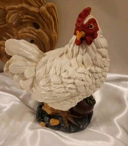 Vintage Bauernhaus Henne Harz Figur von Young INC 2002 H. 9,5 "ins L 7,5" EUC. - Bild 1 von 9