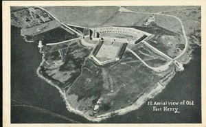 Luftaufnahme des alten Fort Henry Ontario Kanada Postkarte WB - Bild 1 von 2