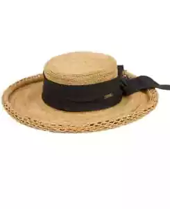 Angela & William Beach Sun Straw Floppy Hat Women's One Size Natural - Picture 1 of 16