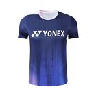 Yonex YY Game Wear Training Shirt bleu rose-bleu coups chemise de sport