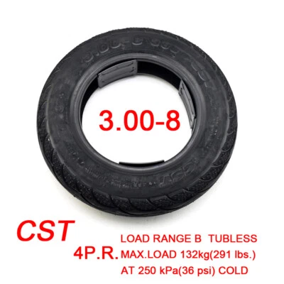 3.00-8 Scooter Tubeless Tire 3-8 Vacuum tyre Electric Scooters Power Wheelchair - Image 1 of 3