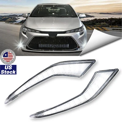 LED Front Daytime Running Light Fog w/Turn For Toyota Corolla L LE XLE 2020-2023 - Image 1 of 4