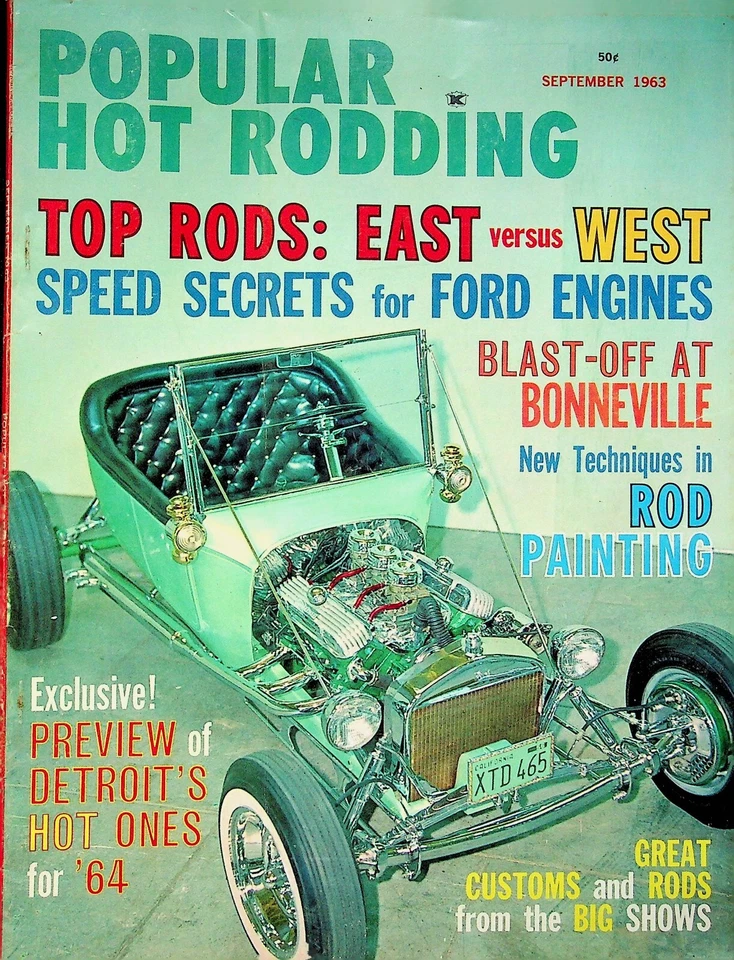 Popular Hot Rodding Magazine Speed Secrets For Ford Engines Sept 1963 053122RNON - Image 1 of 1