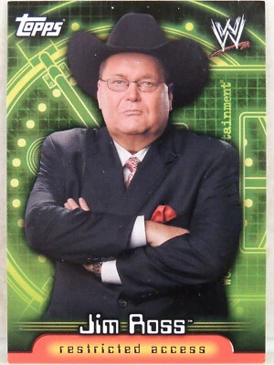 WWE JIM ROSS TOPPS INSIDER CARD 13 2006 WRESTLING WWF ECW AEW WCW - Image 1 of 2