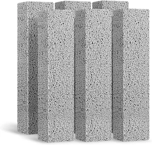 6Pack Pumice Stone for Toilet Cleaning Bowl Stick,Powerfully Cleans Hard Water  - Picture 1 of 12