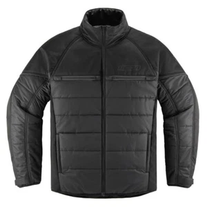 Icon Ghost Puffer Jacket Black/Charcoal Relaxed Fit Men's Size for Motorcycles - Bild 1 von 3