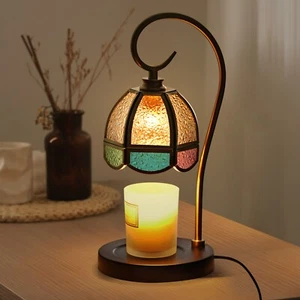 Candle Warmer Lamp With Timer Dimmer With 2 Bulbs Mom Women Gift - Picture 1 of 26