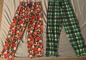 2 Pair Boys Pajama Pants 7/8 - Picture 1 of 4
