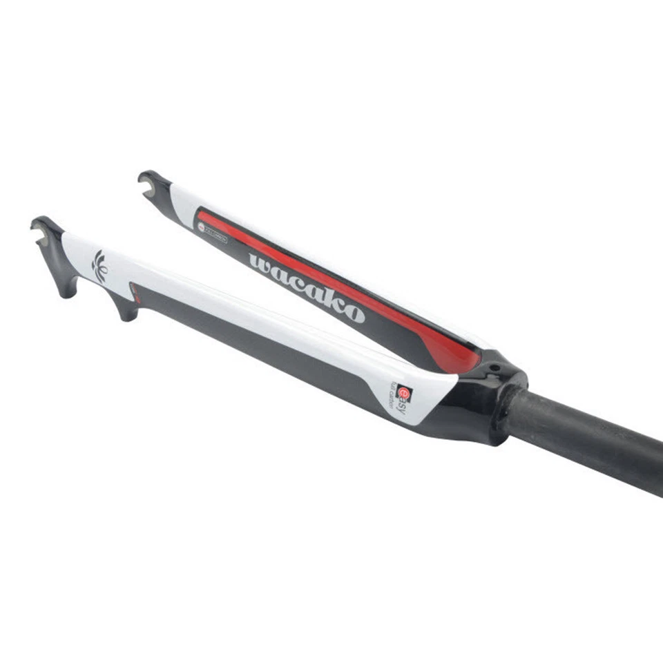 Carbon Fiber Forks Disc Brake Rigid Fork 700C With Spacer Top Cap For Road Bike - Image 1 of 4