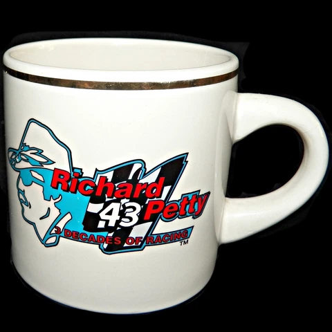 Vintage Richard Petty NASCAR 43 Winston Motor Sports 20th Anniversary Coffee Mug Cover