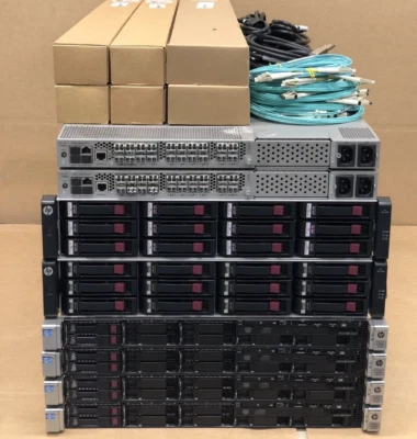 HP MSA 2040 DL360p Gen8 V2 10Gbit iSCSI 12TB SSD & SAS 80-Core 1TB SAN Solution - Image 1 of 2