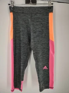 Adidas Girls M (10-12) Capri Athletic Leggings 044 - Picture 1 of 4