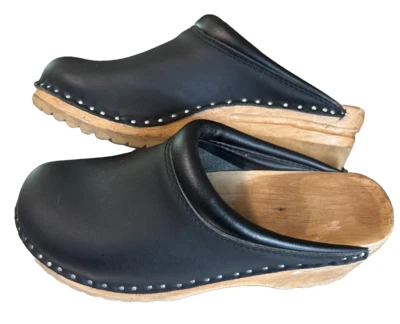 Женские сабо Troentorp сделано в Швеции черные размер 37 б/у в отличном состоянии - Изображение 1 из 4