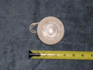 NOS RV Trailer Bus Van 12v Halo Bath Ceiling Cabinet Wall Door Light Glass Lens - Foto 1 di 4