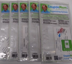 5 Packs Coupon Mom Organizing System Set 5 Tab Dividers Extreme Couponing  - Imagen 1 de 2