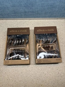 20 Anillos de Cortina Clip Nuevos en Caja Peltre Cepillado 1" Diámetro Allen + Roth 813567 - Imagen 1 de 9