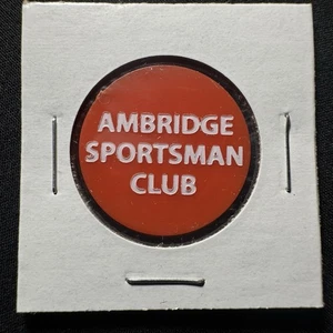Ambridge Sportsman Club Ambridge, Pensilvania. Bueno para una ficha de plástico de cerveza. P406 - Imagen 1 de 4