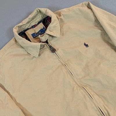 Chaqueta Polo Ralph Lauren Para Hombres Beige Harrington Estilo Calce Clásico XL Foto 1 de 4