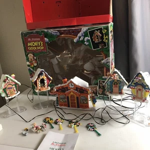 Negozio Orologio Disney Topolino 1993 Mr. Christmas In Scatola Originale - Foto 1 di 6