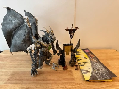 Mega Bloks Metal Ages 9625 Thoron Platinum Armor Dragon Figura con Juego Completo Foto 1 de 4