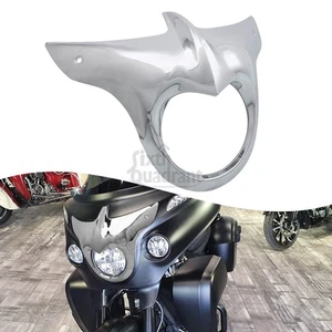 Chrome Front Healight Bezel For Indian Chieftain Roadmaster Dark Horse Classic - Picture 1 of 24