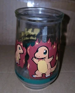 Vintage Welch's POKEMON Glass Jelly Jar CHARMANDER #04 Collectible - Picture 1 of 7