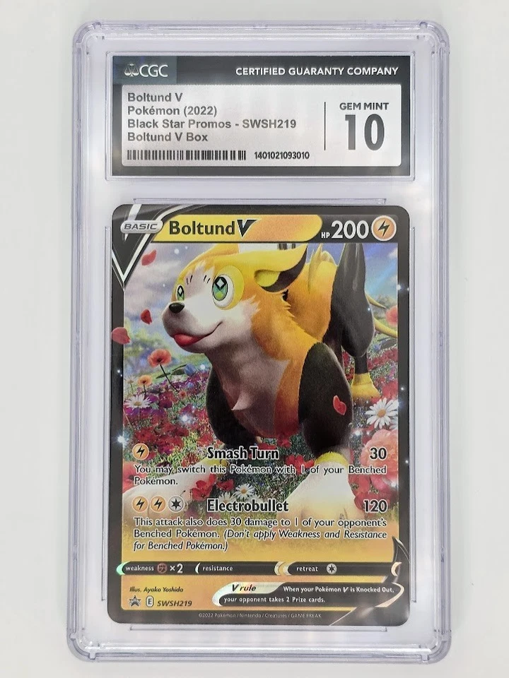 CGC 10 Boltund V SWSH219 SWSH: Sword & Shield Promo Cards Holo - Image 1 of 2