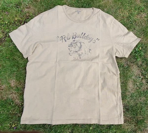 NEW Ralph Lauren POLO 'R L Bulldog' T- Shirt Light Olive 100% Cotton XXL NWOT - Picture 1 of 4