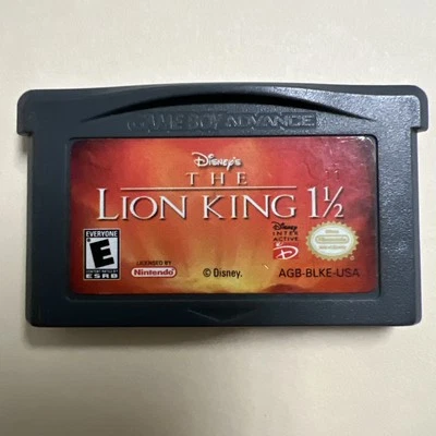 THE LION KING 1 1/2 DISNEY NINTENDO GAMEBOY ADVANCE AUTHENTIC CART ONLY GBA - Image 1 of 2