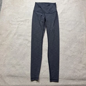 Lululemon Leggings Damen 6 meliert grau hoher Bund knöchellang Yoga sportlich - Bild 1 von 11