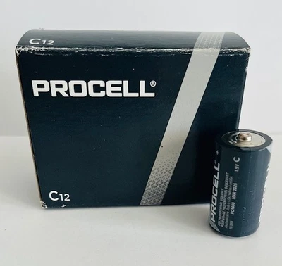 12 Duracell Procell C Constant Alkaline Batteries (one 12 pack) exp 03/2026+ - Image 1 of 4