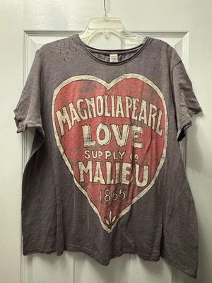 Jersey de algodón Magnolia Pearl Malibu T corte novio mano envejecido, desvanecimiento Foto 1 de 4