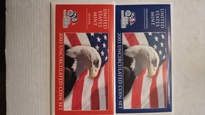 2003 P&D US Mint UNC Series with Original Government Packets - Picture 1 of 1