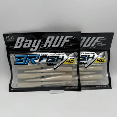 (2) Duo Señuelo Suave Bay Ruf BR Pez 4 Pulgadas Juego Sobre Color JDM Bajo Foto 1 de 4