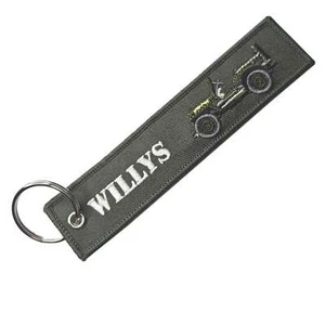 Premium-Schlüsselanhänger Willys MB Jeep Militär KFZ US Army Oliv Geländewagen - Bild 1 von 1