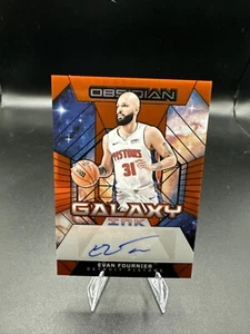 2023-24 Obsidian #GI-FOU Evan Fournier Galaxy Ink Orange Auto 19/75 Pistons - Bild 1 von 3